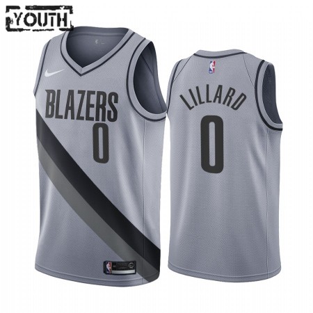 Kinder NBA Portland Trail Blazers Trikot Damian Lillard 0 2020-21 Earned Edition Swingman